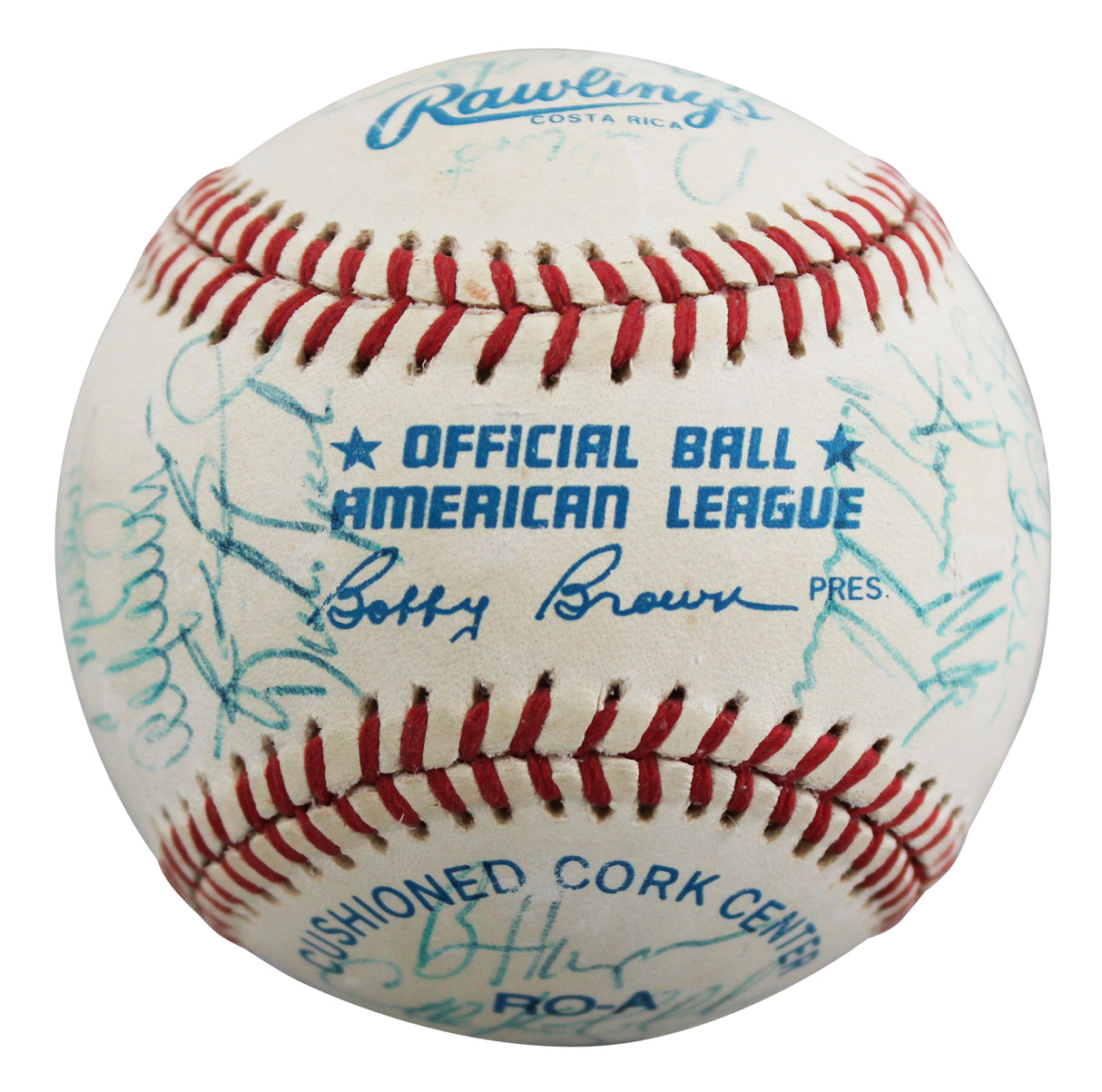 1991 Twins (31) Morris, Olica, Puckett +28 Signed OAL Baseball BAS #AE64192