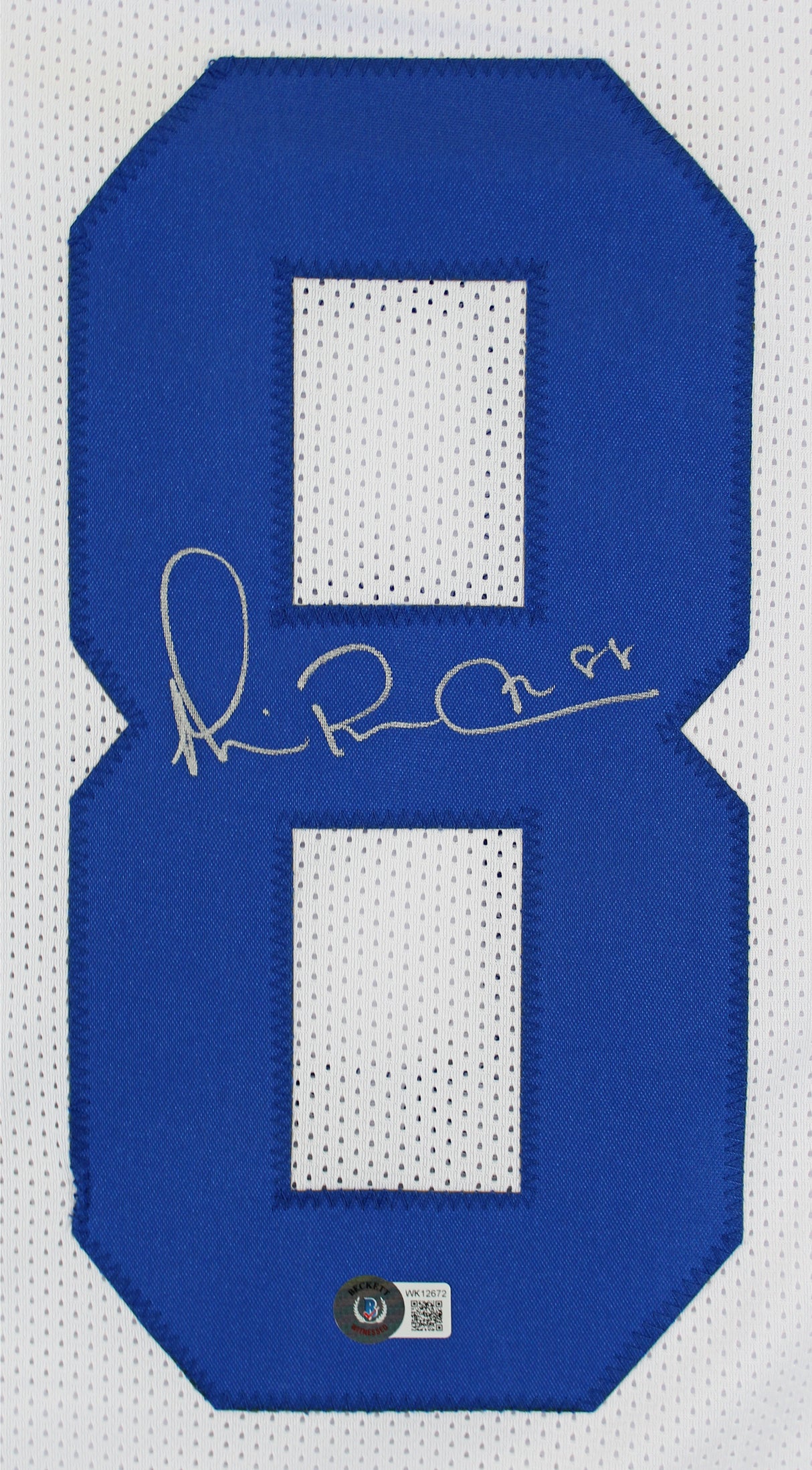 Michael Irvin Authentic Signed White Pro Style Jersey BAS Witnessed 2