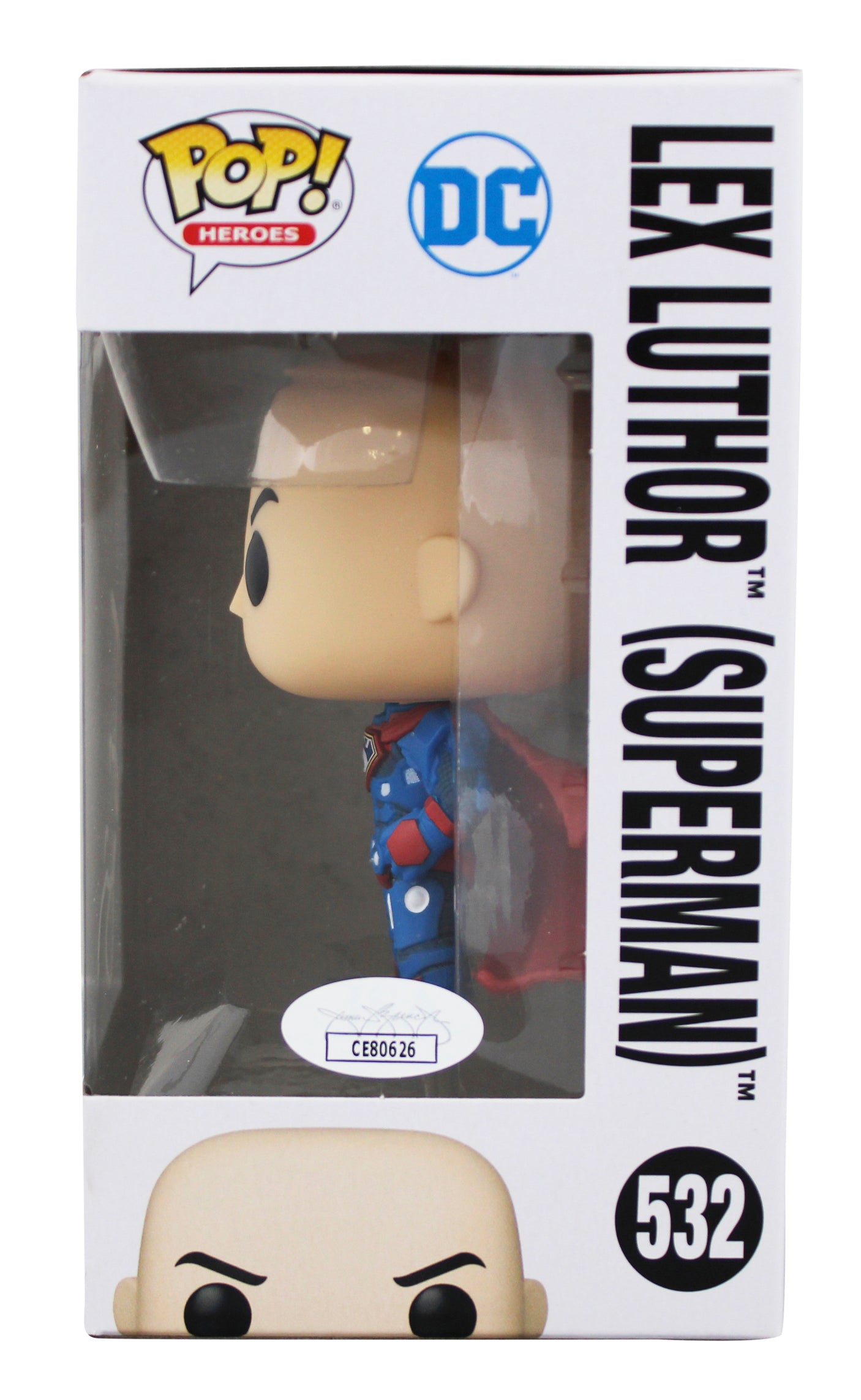 Jesse Eisenberg Superman Signed Lex Luthor #532 Funko Pop Vinyl Figure JSA
