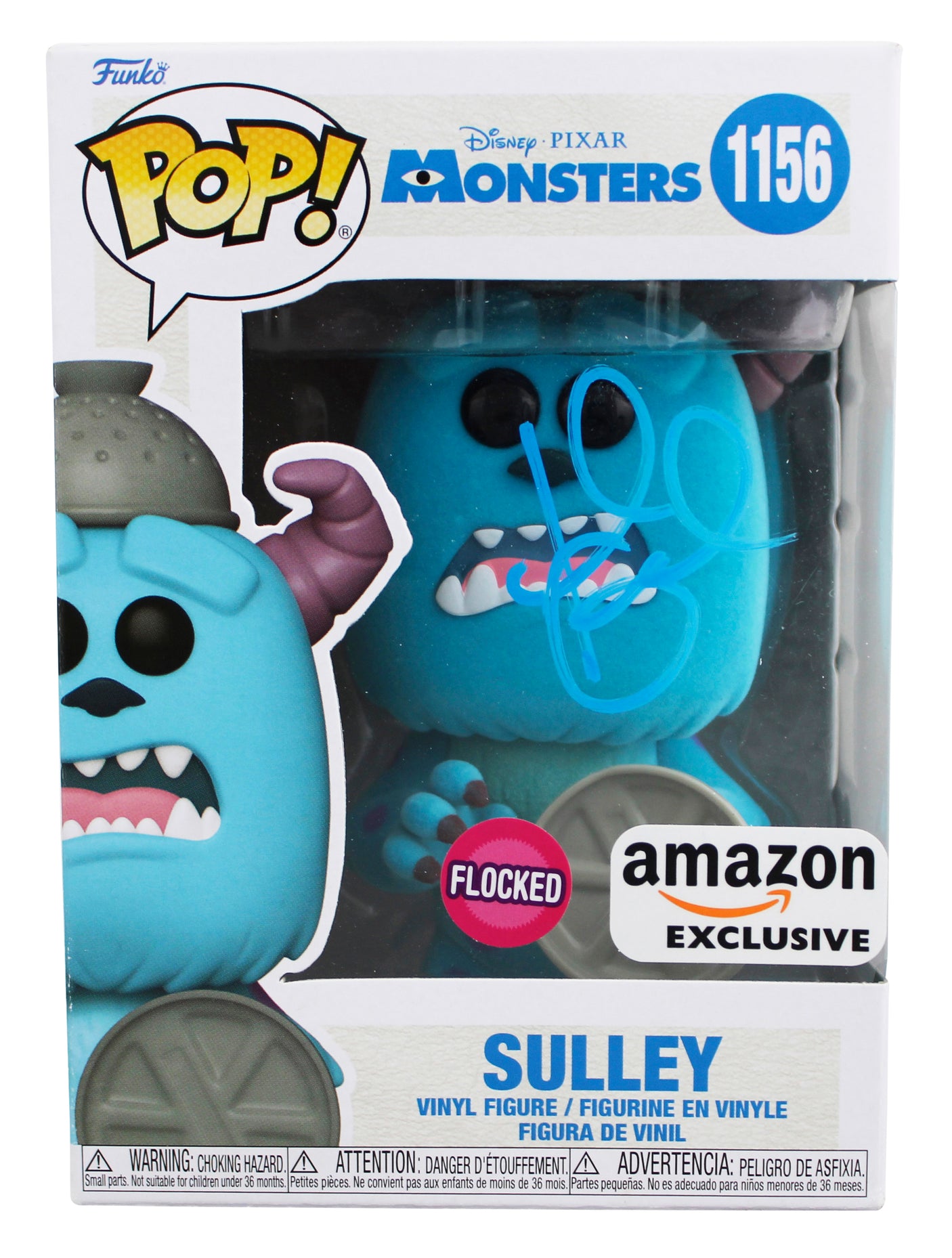 John Goodman Monsters Inc Signed Sully #1156 Funko Pop Vinyl Figure BAS #BP97897