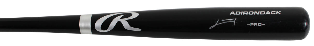 Rays Junior Caminero Signed Black Rawlings Adirondack Baseball Bat BAS #BX68770