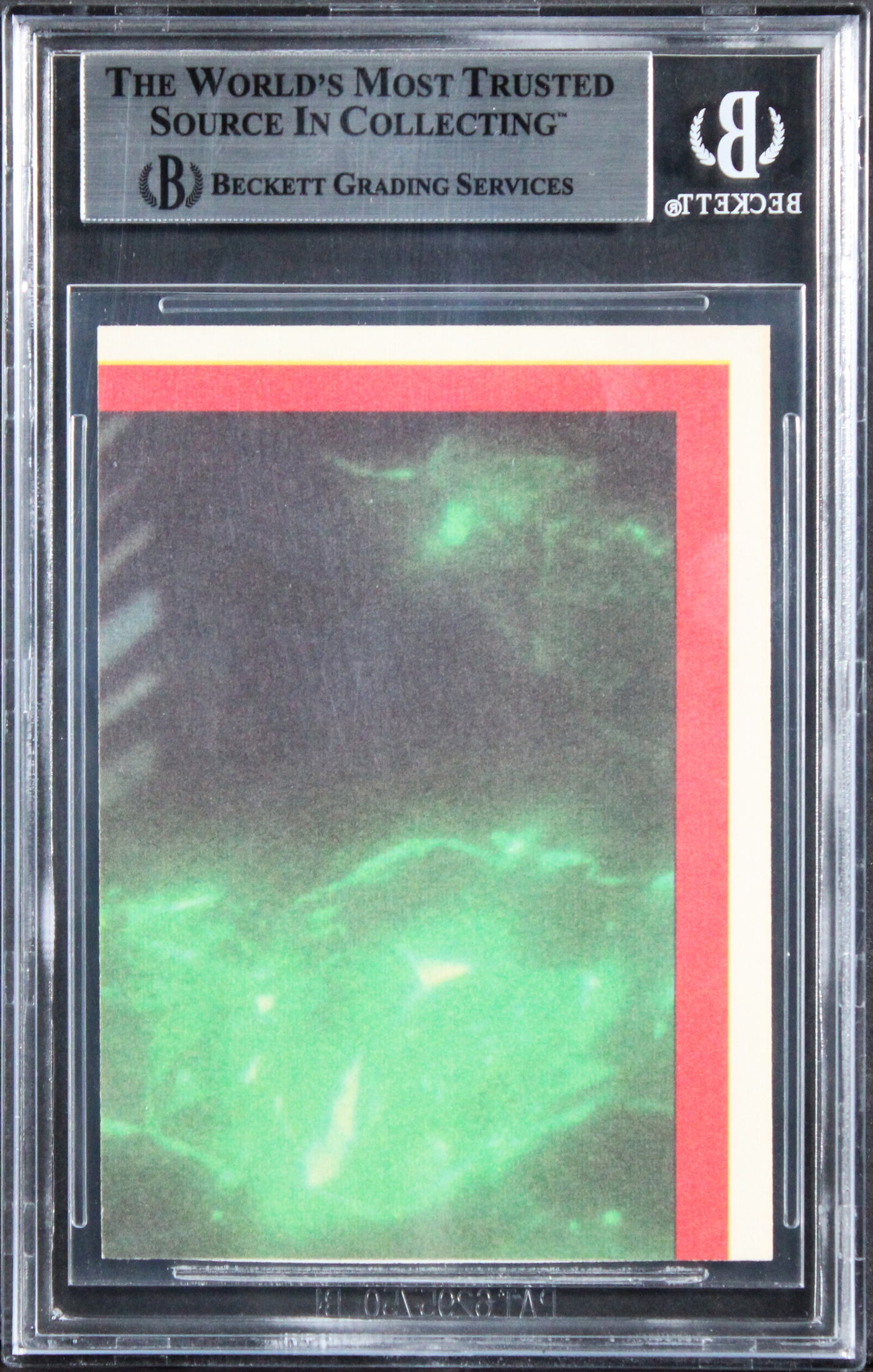 William Shatner Signed 1979 Star Trek Stickers #7 Star Explorer Card BAS Slabbed