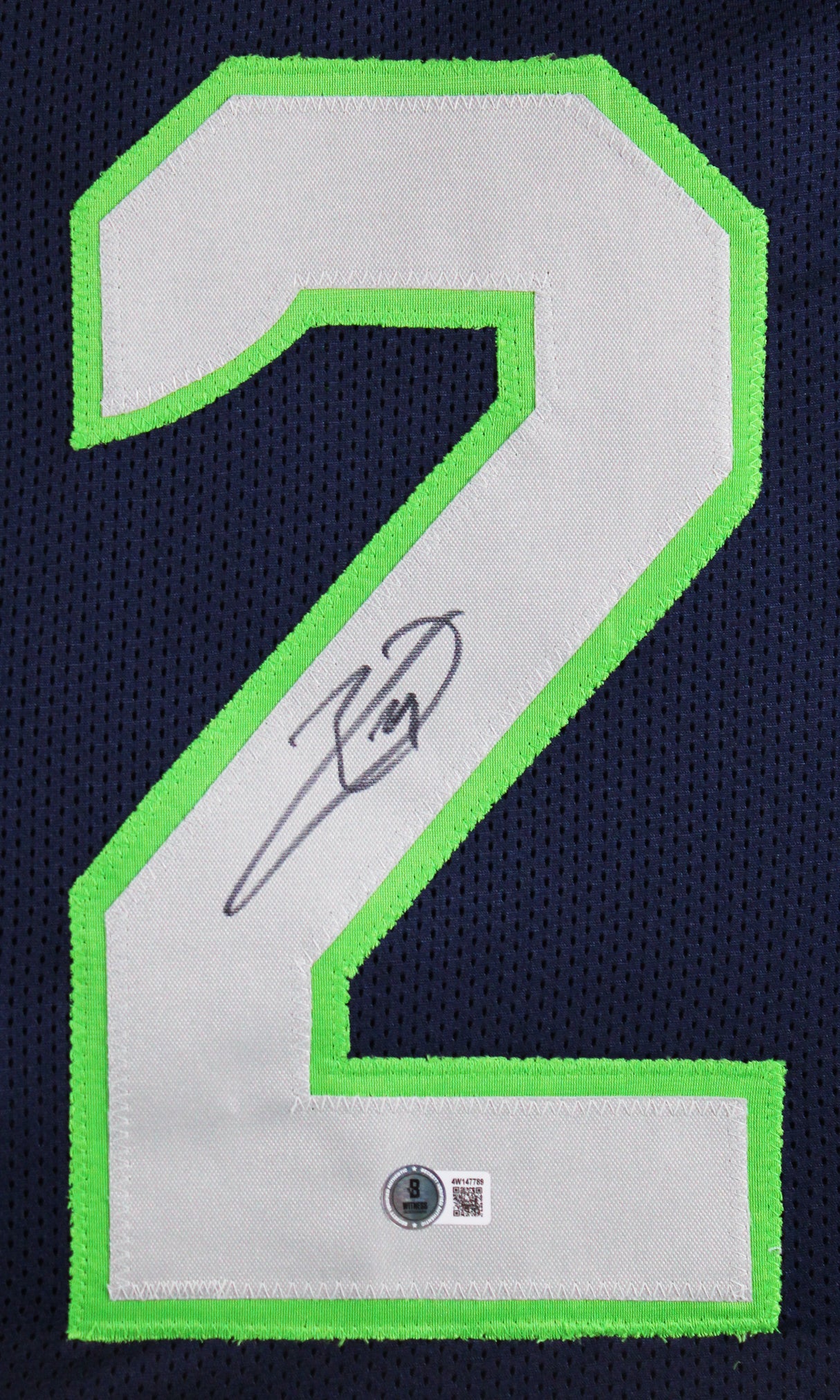 Earl Thomas Authentic Signed Navy Pro Style Framed Jersey BAS Witnessed