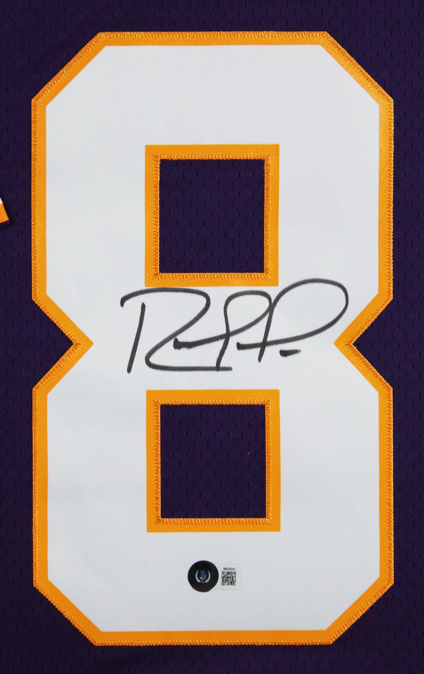 Vikings Randy Moss Authentic Signed Purple M&N Framed Jersey BAS Witnessed