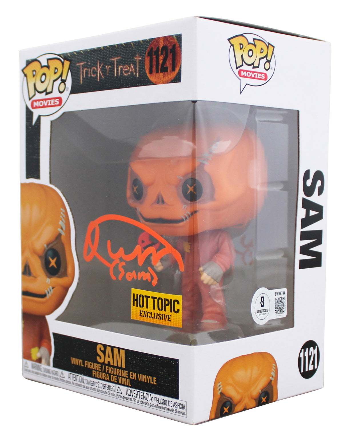 Quinn Lord Trick 'r Treat "Sam" Signed #1121 Funko Pop Figure BAS #BW88744