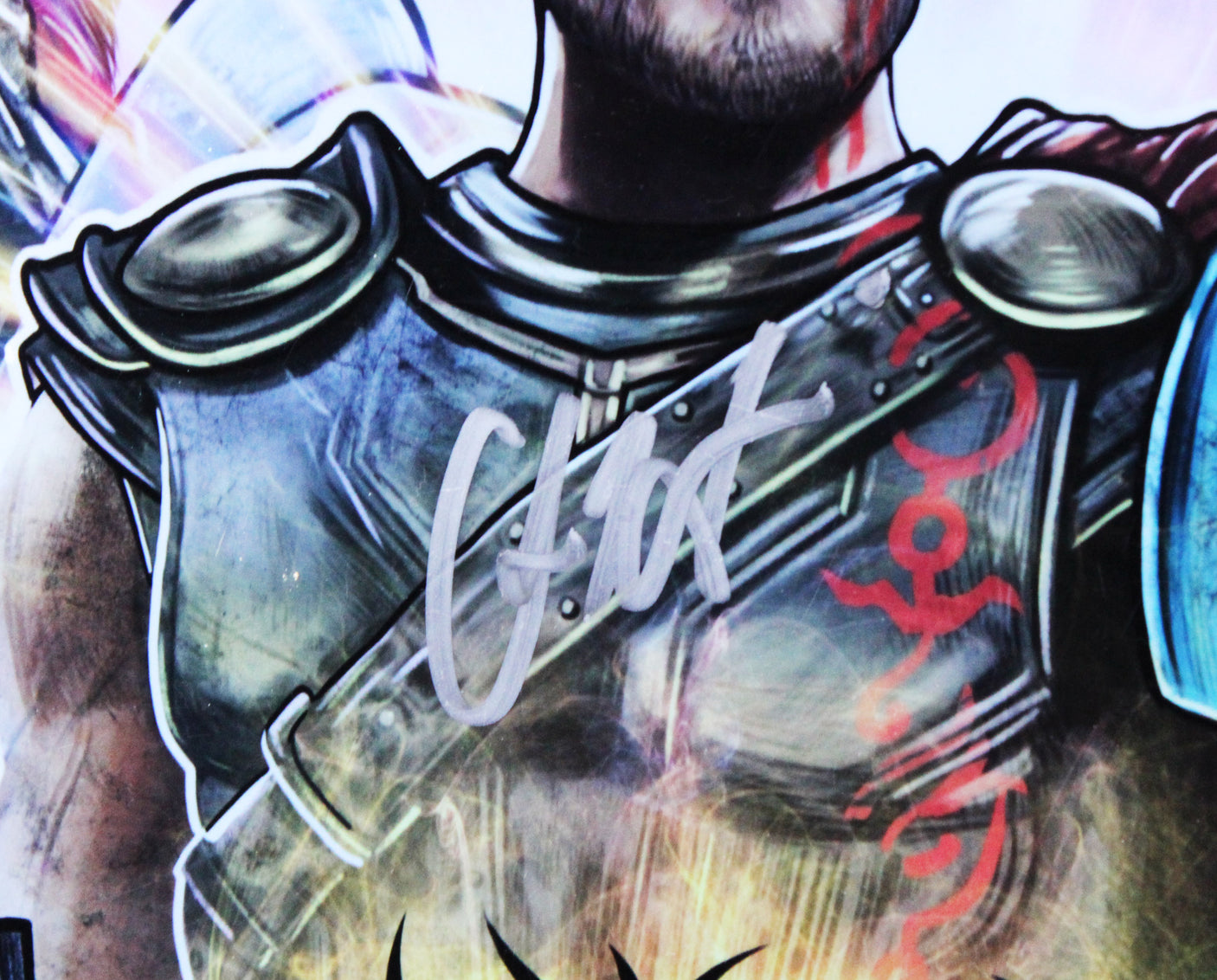 Chris Hemsworth Thor Ragnarok Signed 16x20 Foil Fine Art Giclee LE #9/10 JSA Wit