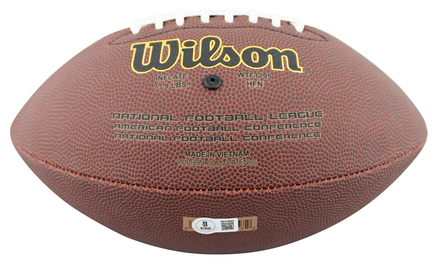 Bengals Tee Higgins Signed Wilson Super Grip Football W/ Case BAS Witnessed