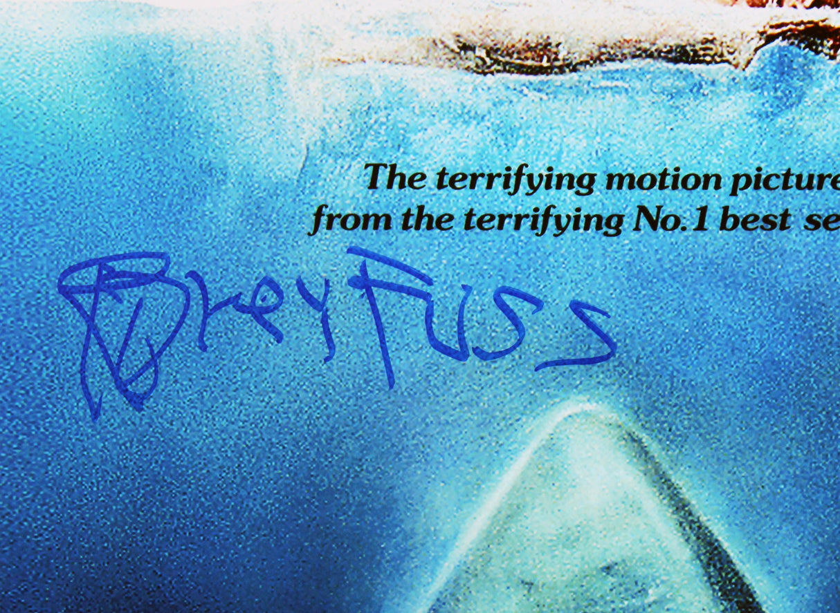 Richard Dreyfuss Jaws Signed 12x18 Mini Movie Poster Photo BAS #BV25047