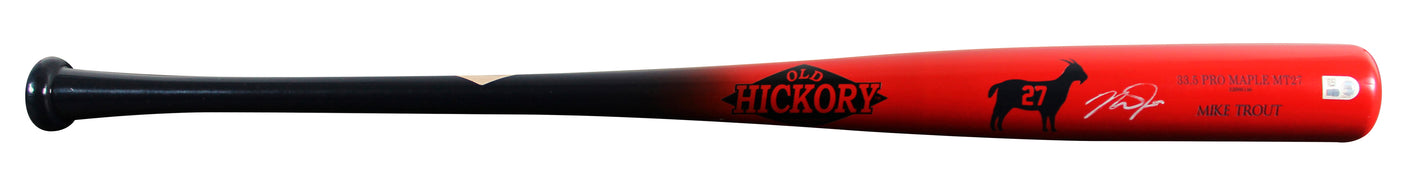 Angels Mike Trout Signed Old Hickory Player Model Baseball Bat MLB #YP104415