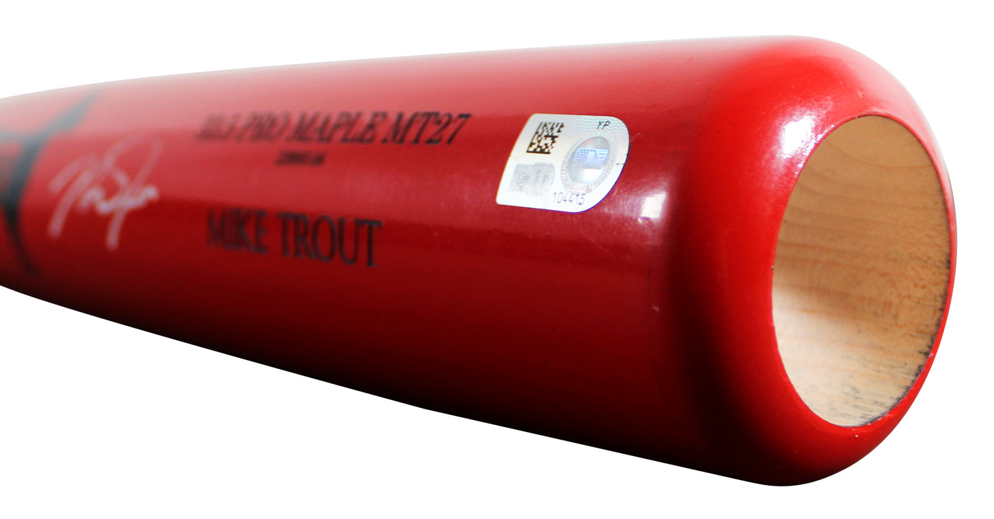 Angels Mike Trout Signed Old Hickory Player Model Baseball Bat MLB #YP104415