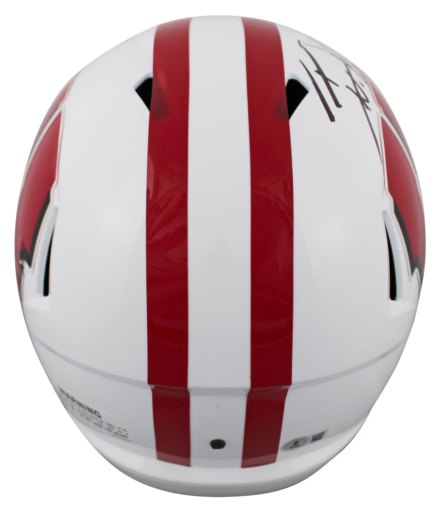 Wisconsin T.J. Watt Signed Full Size Speed Rep Helmet W/ Case BAS Witnessed