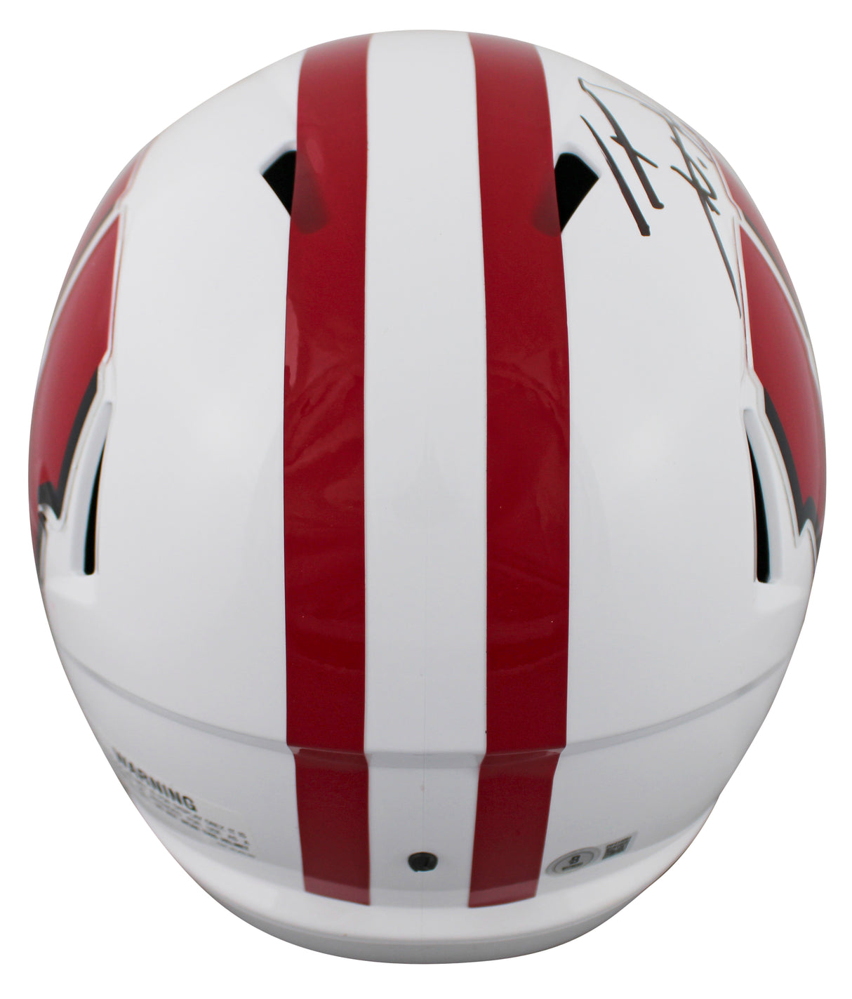Wisconsin T.J. Watt Authentic Signed Full Size Speed Rep Helmet BAS Witnessed