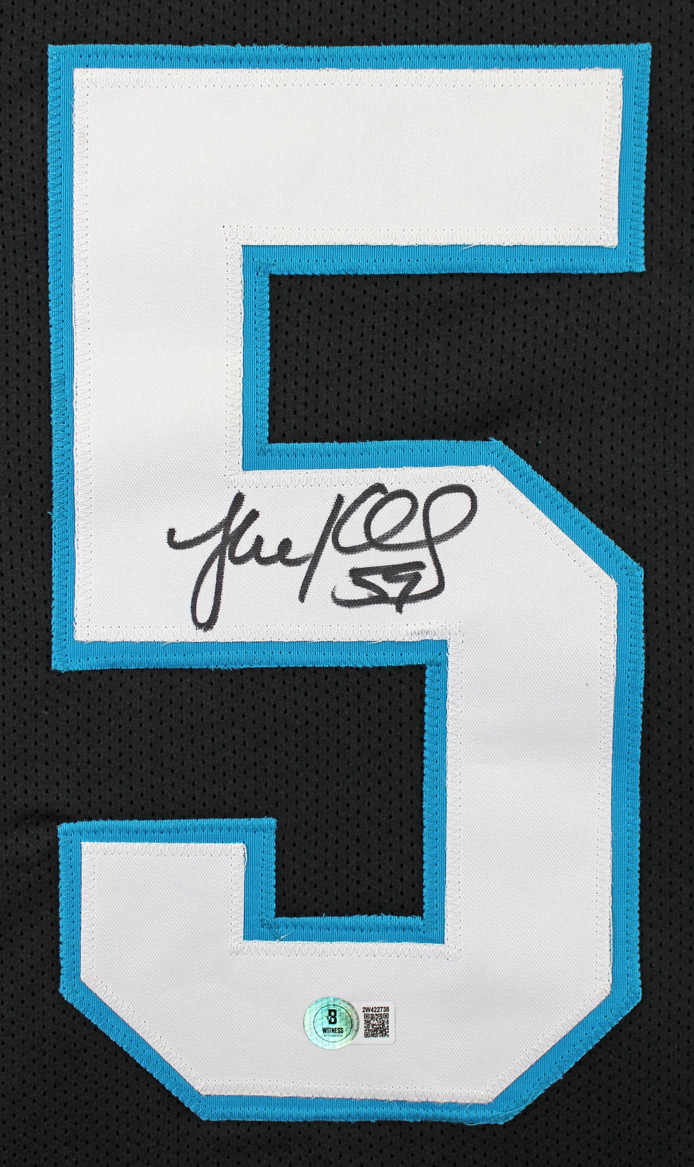 Luke Kuechly Authentic Signed Black Pro Style Jersey Autographed BAS Witnessed