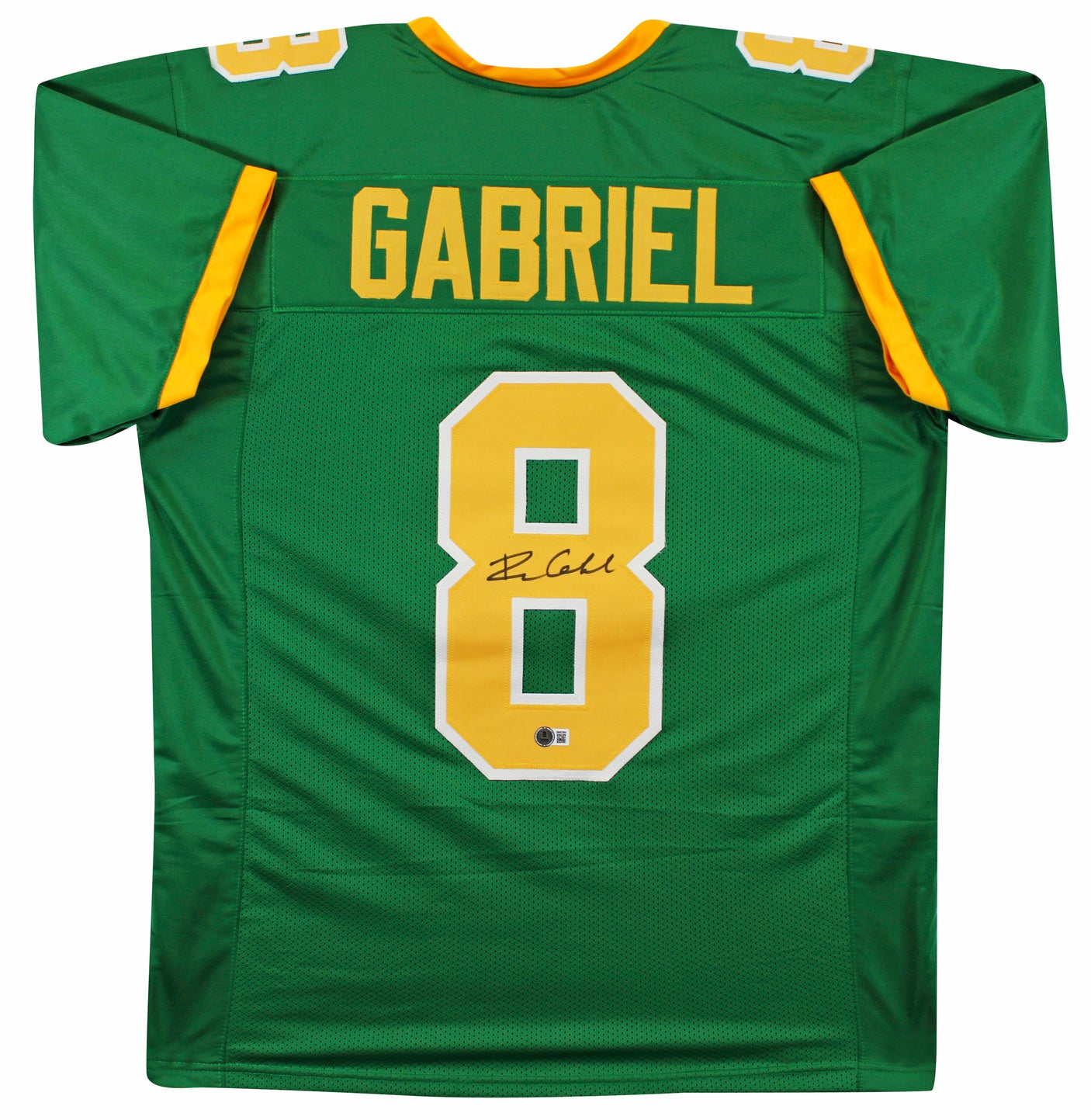Oregon Dillon Gabriel Authentic Signed Green Pro Style Jersey BAS Witnessed