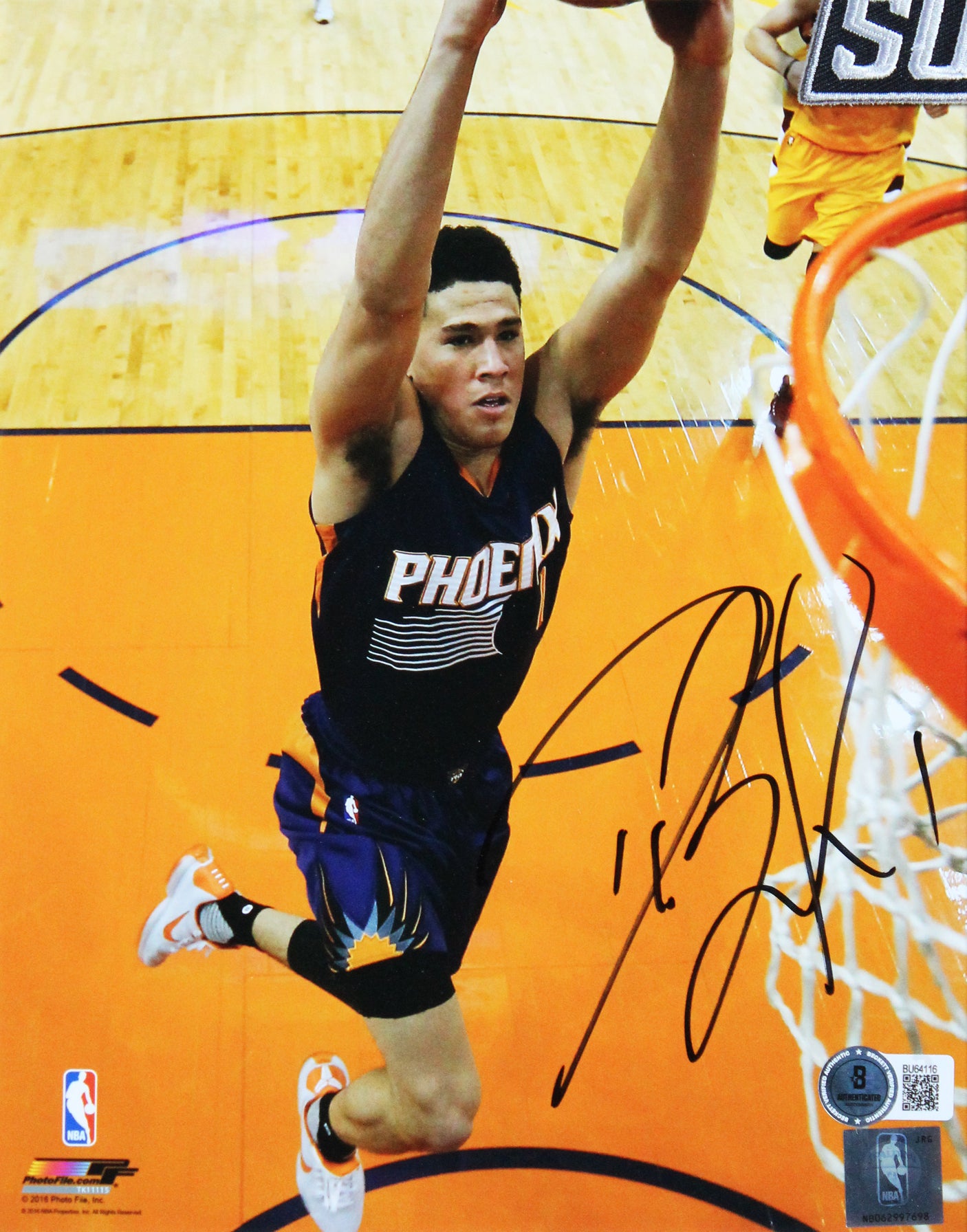 Suns Devin Booker Authentic Signed 8x10 Framed Photo Autographed BAS #BU64116