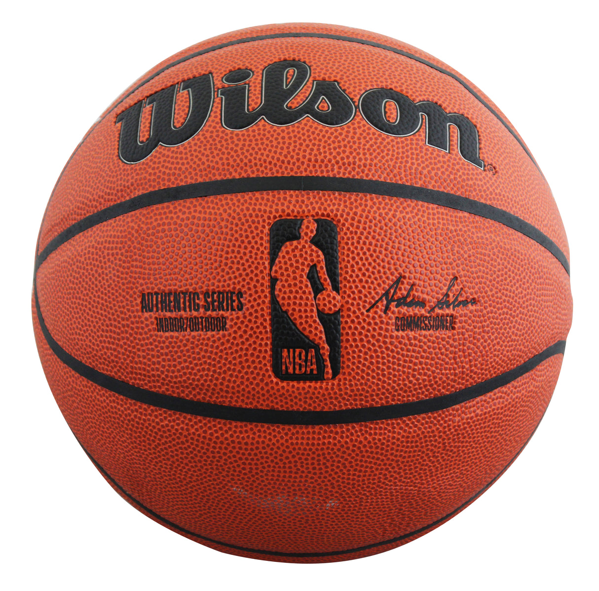 Showtime Lakers (6) Johnson, Thompson, Worthy, Scott +2 Signed Basketball BAS W