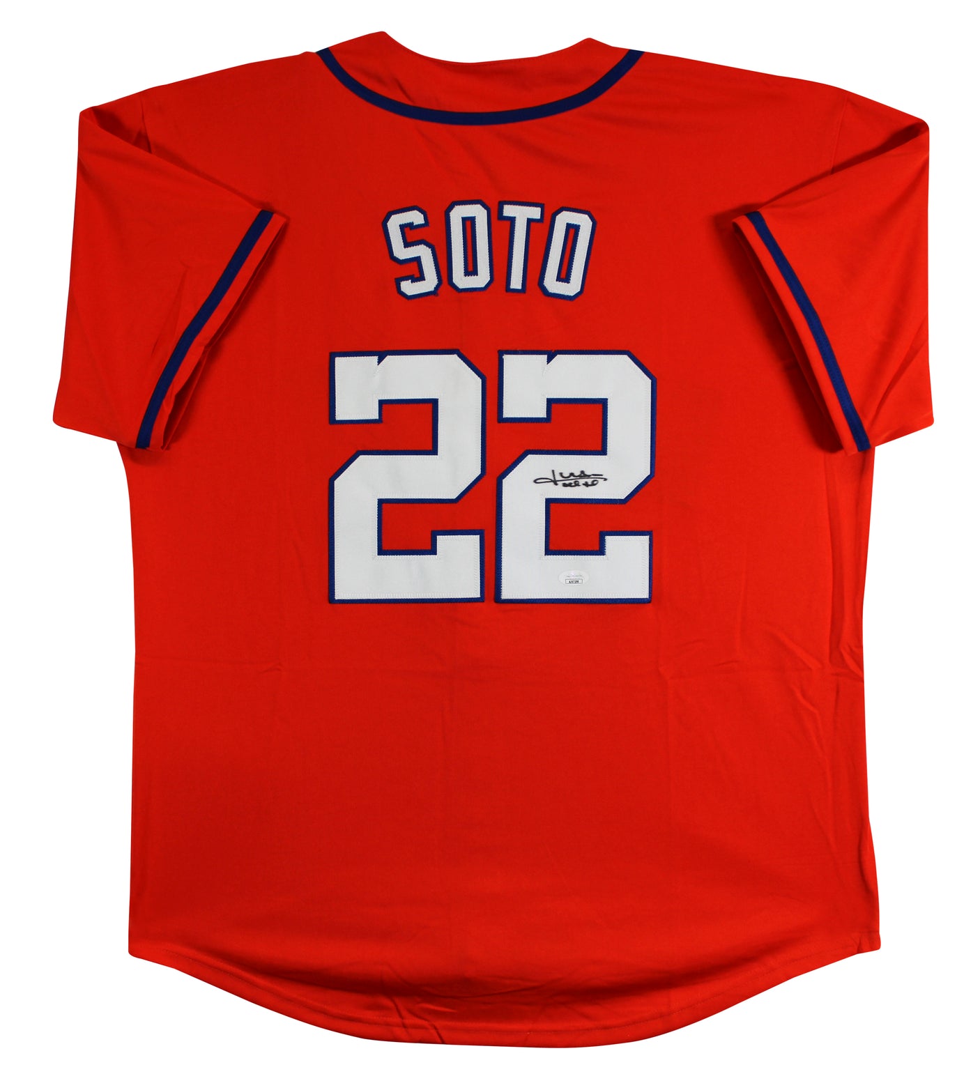 Juan Soto Authentic Signed Orange Pro Style Jersey Autographed JSA