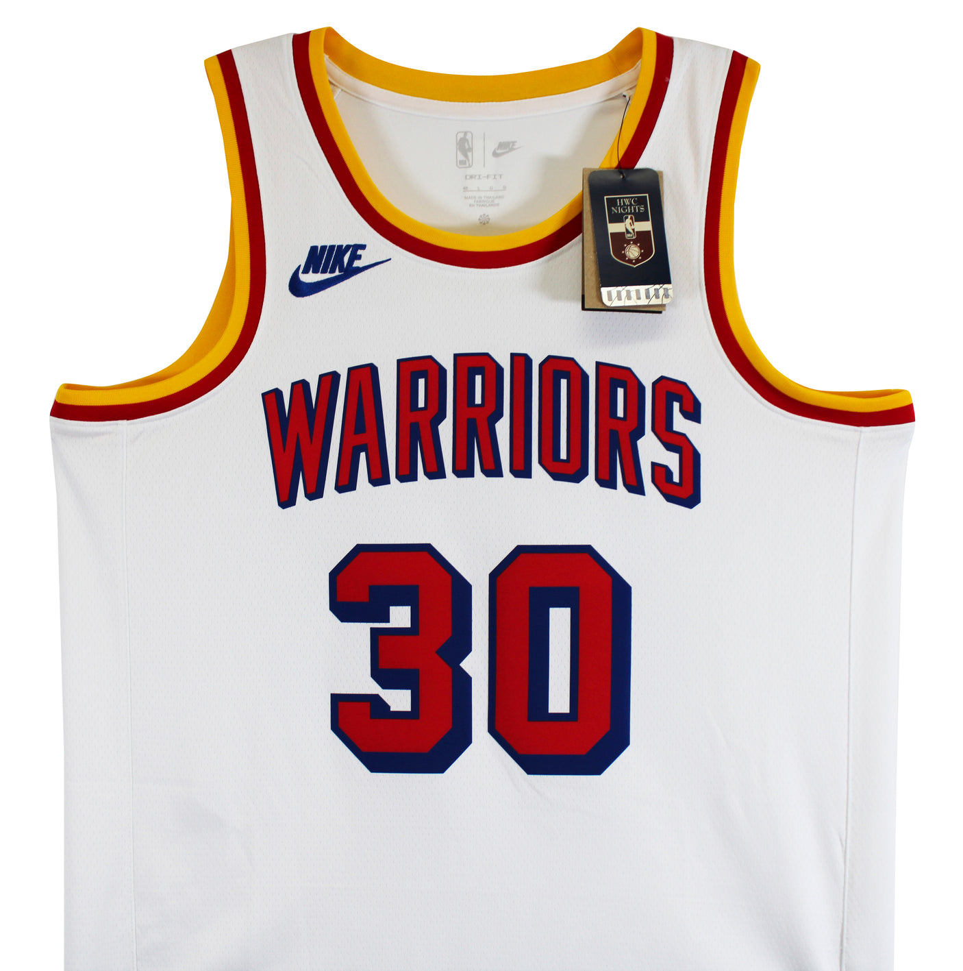 Warriors Stephen Curry Signed White Nike 2024 Classic Ed. Swingman Jersey BAS
