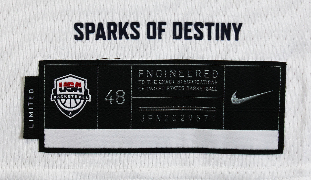 Warriors Stephen Curry Authentic Signed Team USA White Nike Swingman Jersey BAS