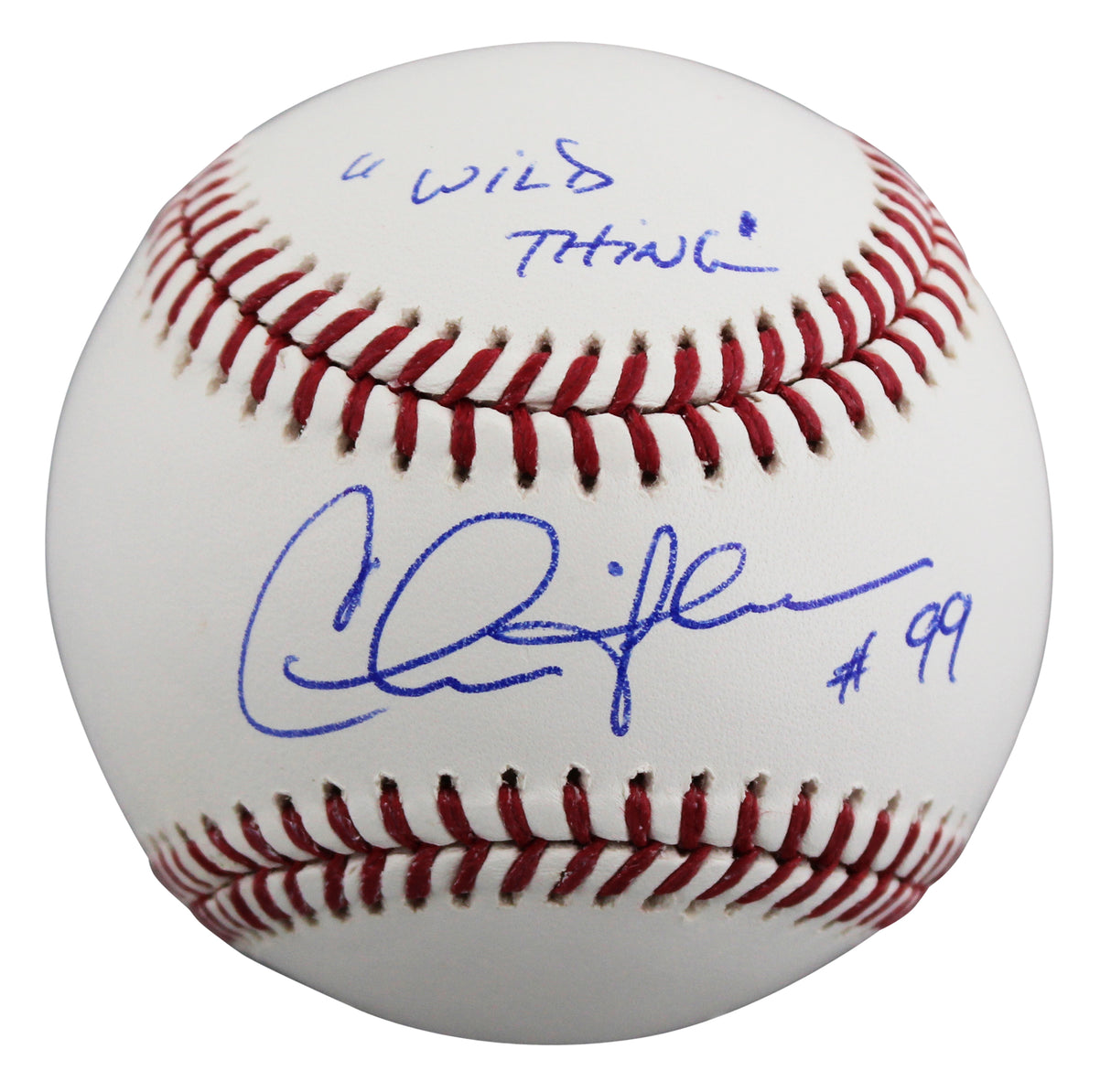 Charlie Sheen Major League "Wild Thing" Signed Baseball W/ Case BAS Witnessed