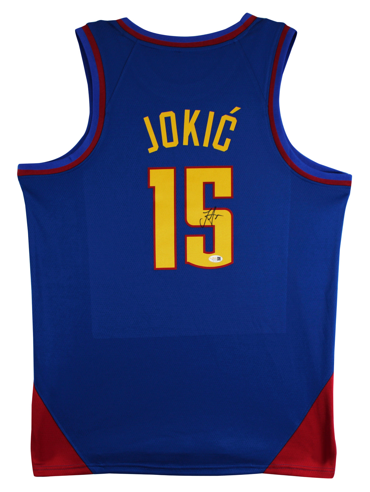 Nikola Jokic Authentic Signed Blue City Edition Pro Style Jersey Autographed JSA