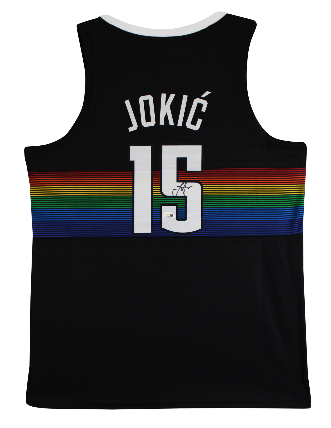 Nikola Jokic Authentic Signed Black Throwback Pro Style Jersey Autographed JSA