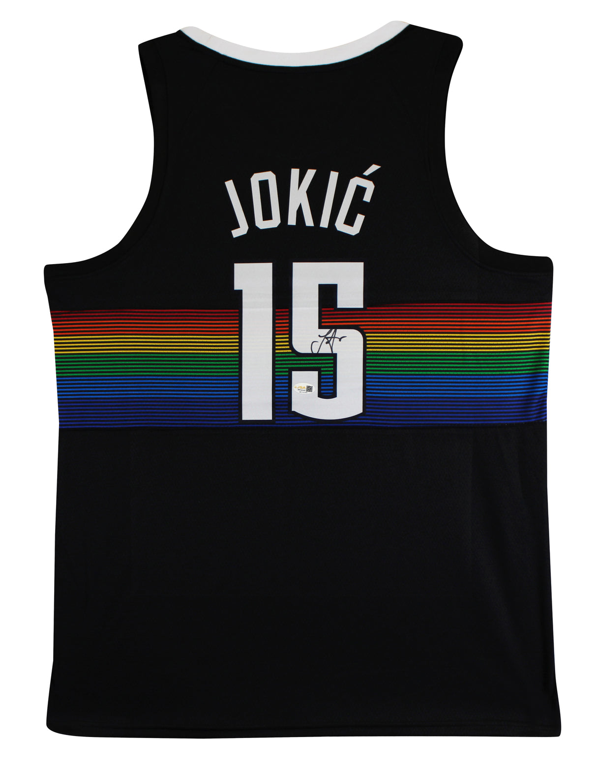 Nikola Jokic Authentic Signed Black Throwback Pro Style Jersey Autographed JSA