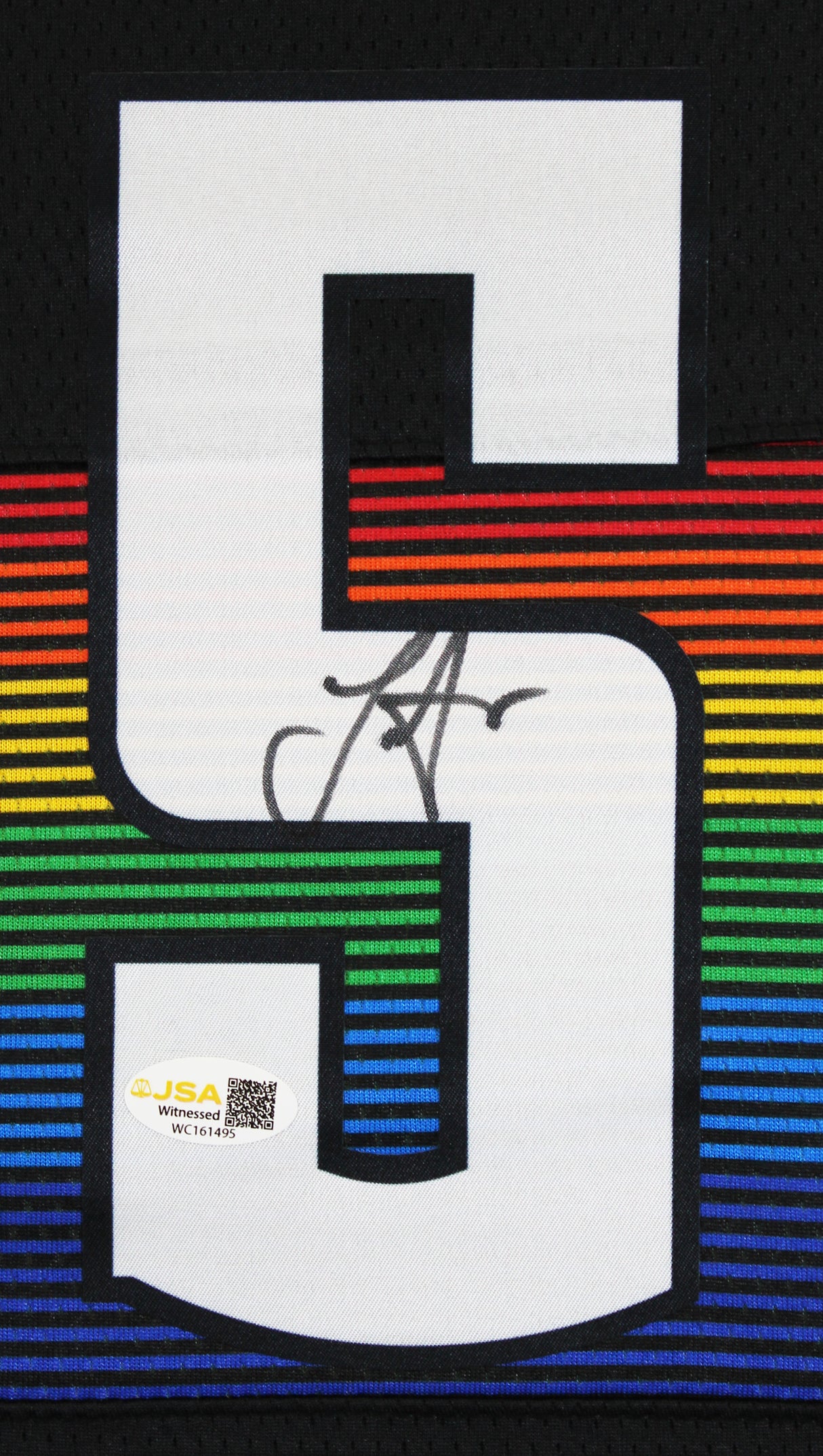 Nikola Jokic Authentic Signed Black Throwback Pro Style Jersey Autographed JSA