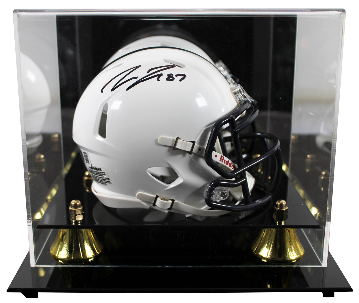 Penn State Pat Freiermuth Authentic Signed Speed Mini Helmet W/ Case BAS Witness