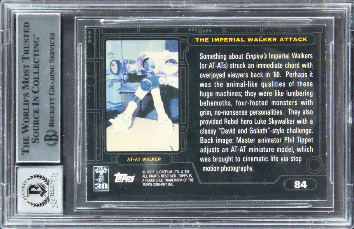 Star Wars (3) Kuran +3 Signed 2007 SW Anniversary #84 Card Auto 10! BAS Slabbed