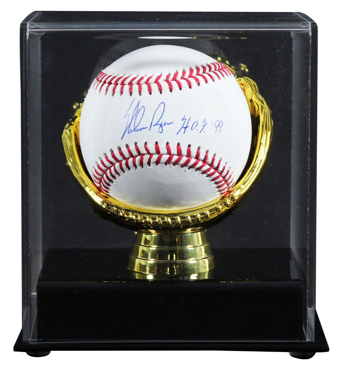 Rangers Nolan Ryan "HOF 99" Authentic Signed Manfred Oml Baseball W/ Case BAS