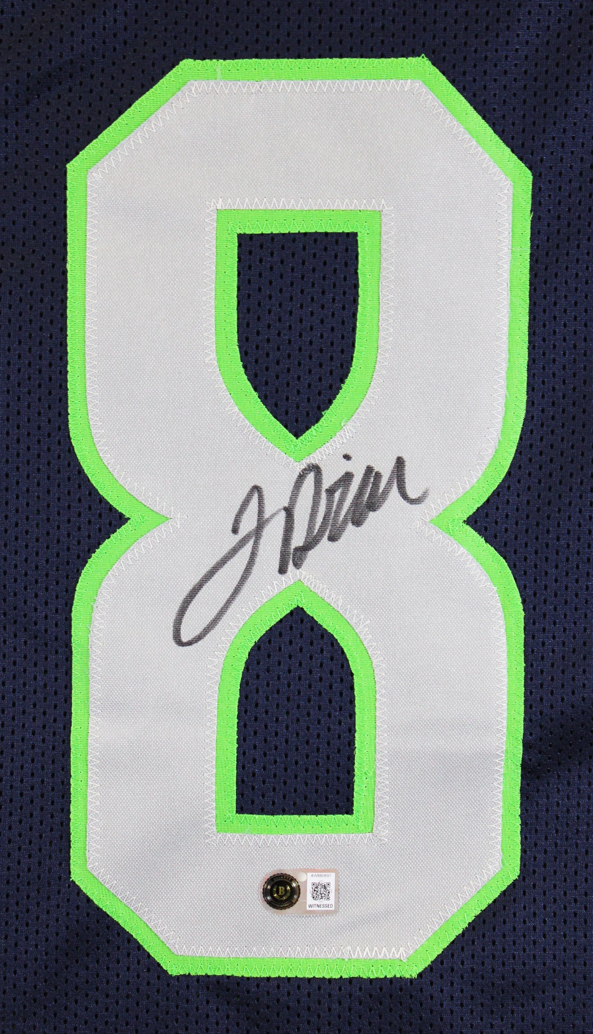 Jadarian Price Authentic Signed Navy Pro Style Jersey Autographed BAS Witnessed