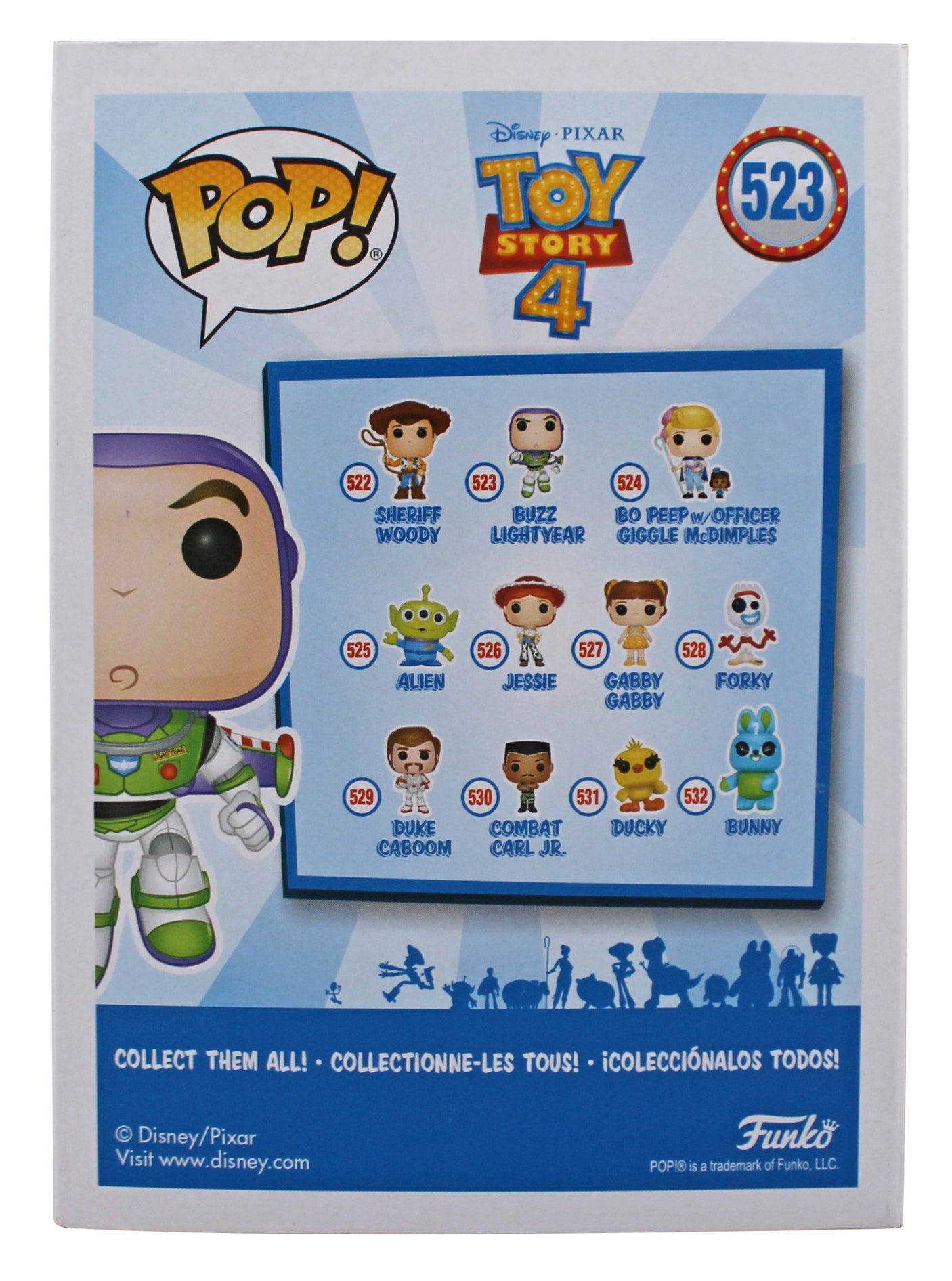 Tim Allen Toy Story 4 Authentic Signed #523 Funko Pop Vinyl Figure BAS #BK66713