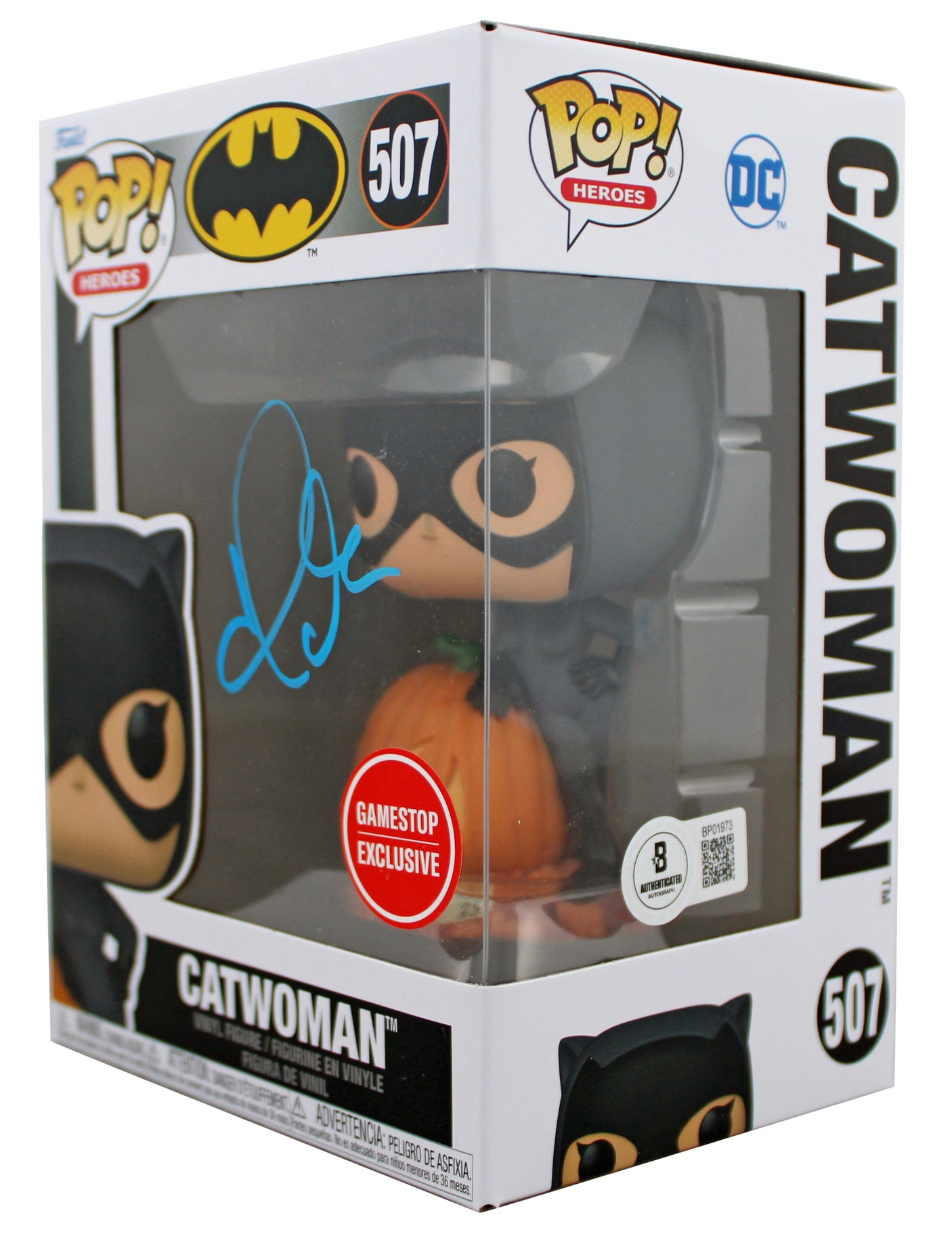 Halle Berry Catwoman Authentic Signed #507 Funko Pop Vinyl Figure BAS #BP01973