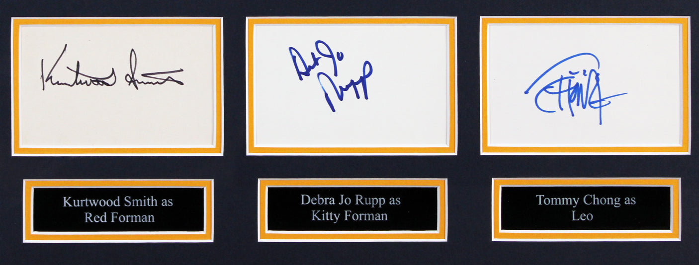 That 70's Show (9) Kutcher, Kunis, Grace, Prepon +5 Signed Framed Display BAS