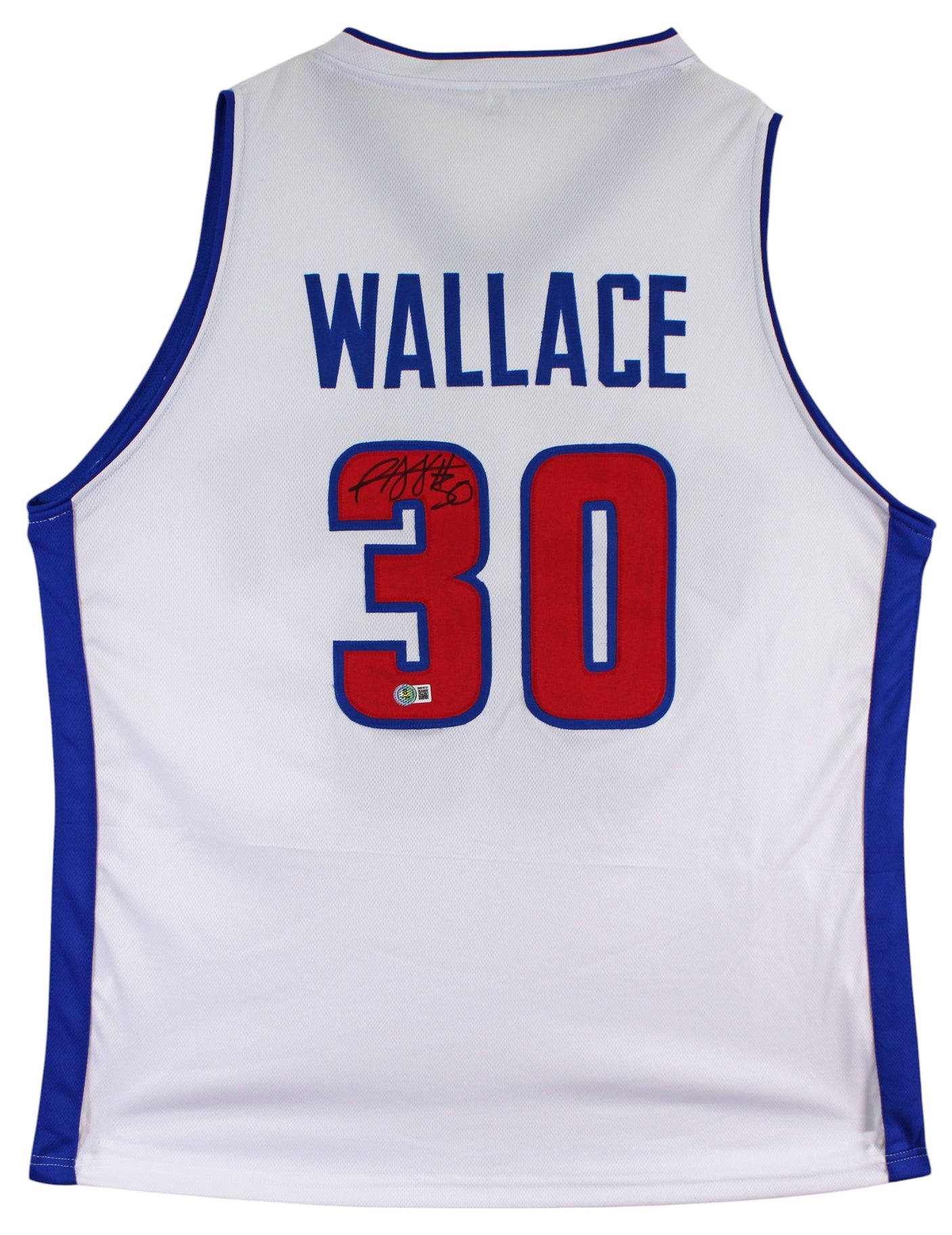 Rasheed Wallace Authentic Signed White Pro Style Jersey BAS Witnessed