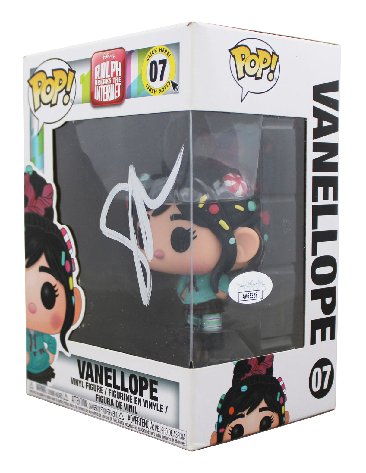 Sarah Silverman Wreck It Ralph Signed #07 Funko Pop Vinyl Figure JSA #AV65358