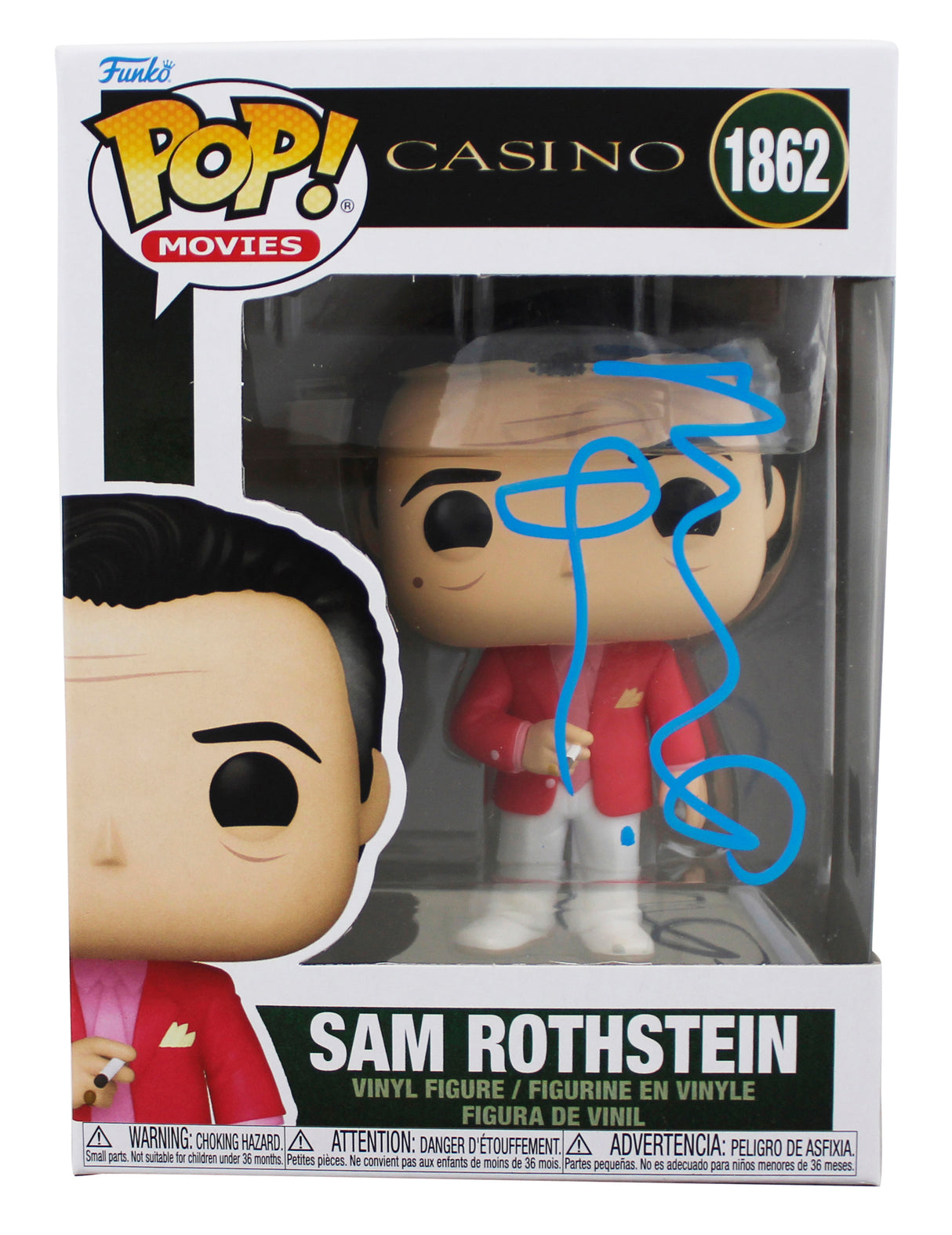 Robert De Niro Casino Signed Sam Rothstein #1862 Funko Pop Figure BAS #BS77075
