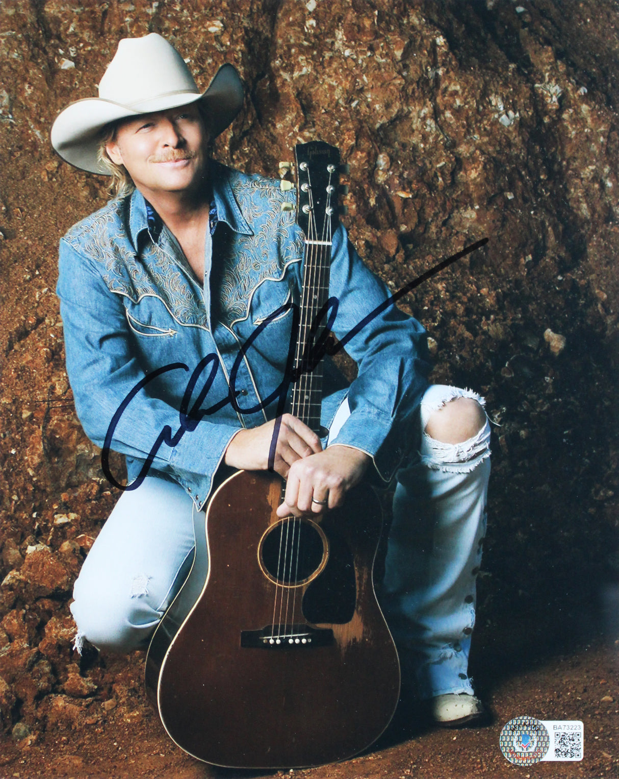Alan Jackson Authentic Signed 8x10 Framed Photo Autographed BAS #BA73223