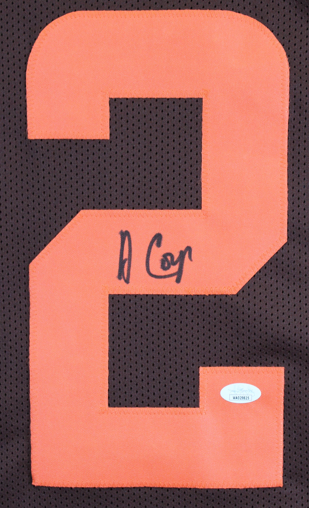 Amari Cooper Authentic Signed Brown Pro Style Jersey Autographed JSA Witness