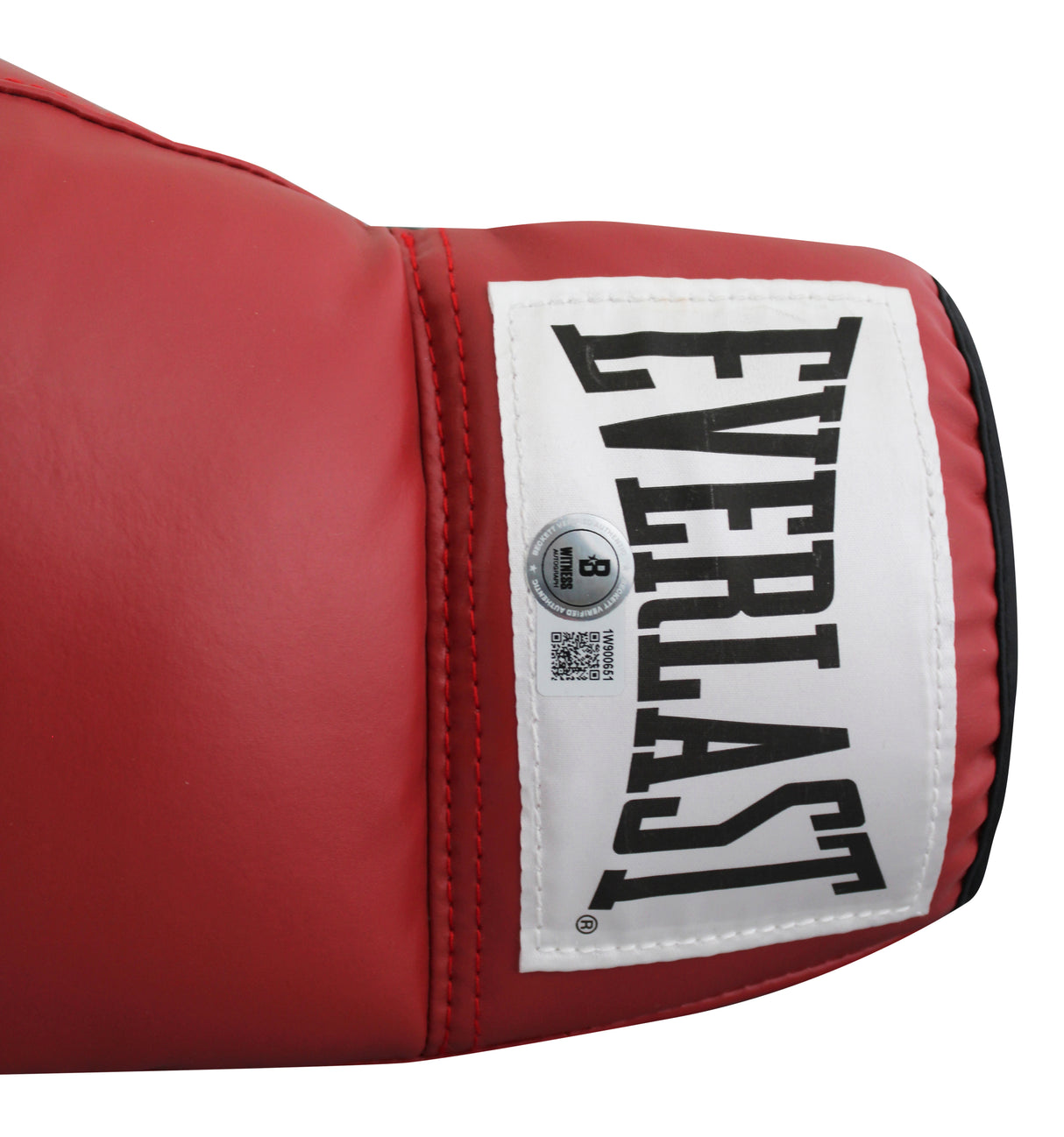 Errol Spence Jr. Authentic Signed Red Left Hand Everlast Boxing Glove BAS Wit