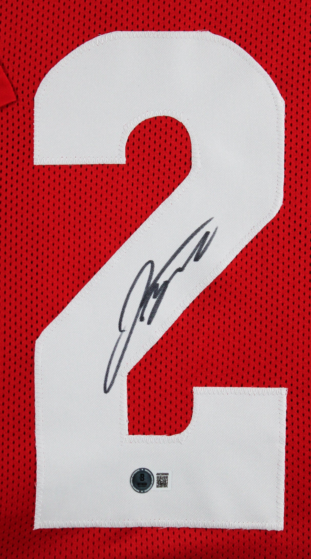 Wisconsin Jonathan Taylor Authentic Signed Red Pro Style Framed Jersey BAS