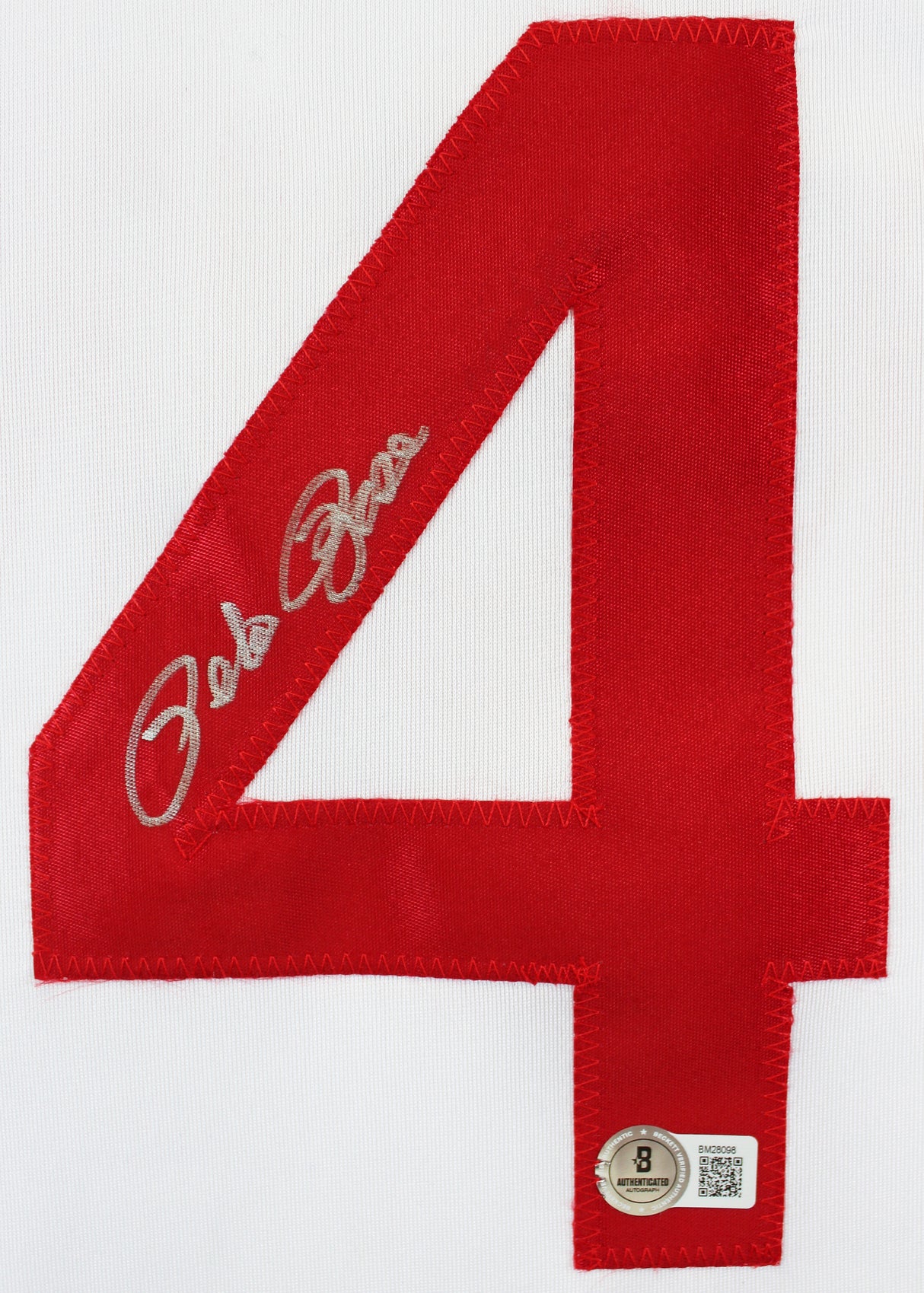 Pete Rose Authentic Signed White Pro Style Jersey Autographed BAS