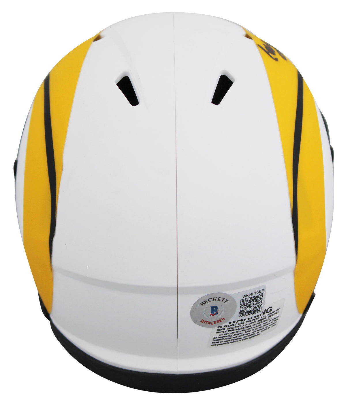 Rams Cam Akers Authentic Signed Lunar Speed Mini Helmet BAS Witnessed #WQ81503