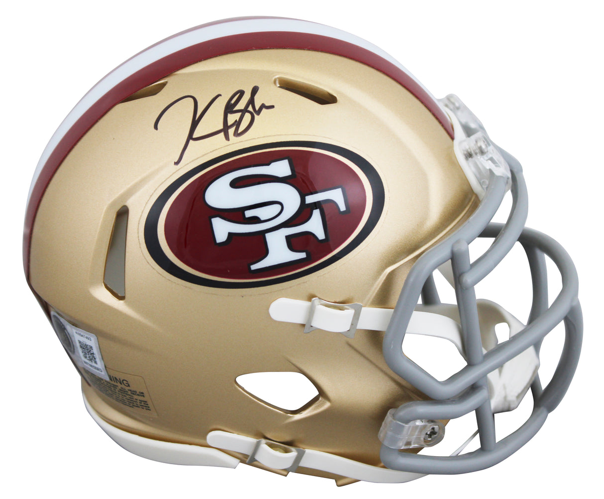 49ers Kaelon Black Authentic Signed Speed Mini Helmet W/ Case BAS Witnessed