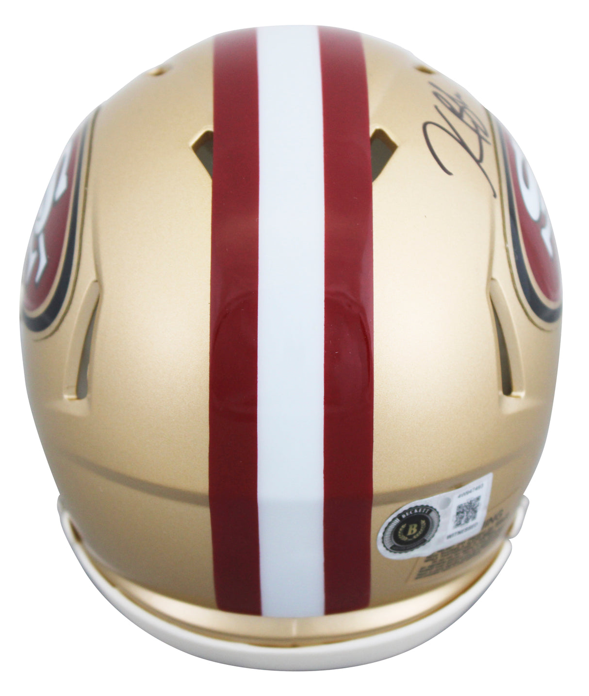 49ers Kaelon Black Authentic Signed Speed Mini Helmet Autographed BAS Witnessed