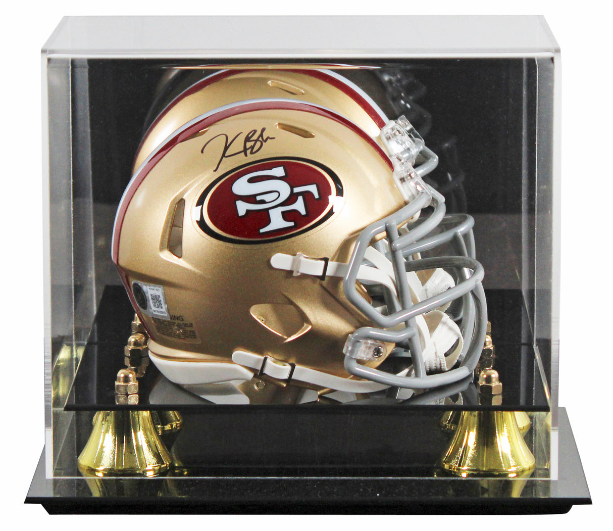 49ers Kaelon Black Authentic Signed Speed Mini Helmet W/ Case BAS Witnessed