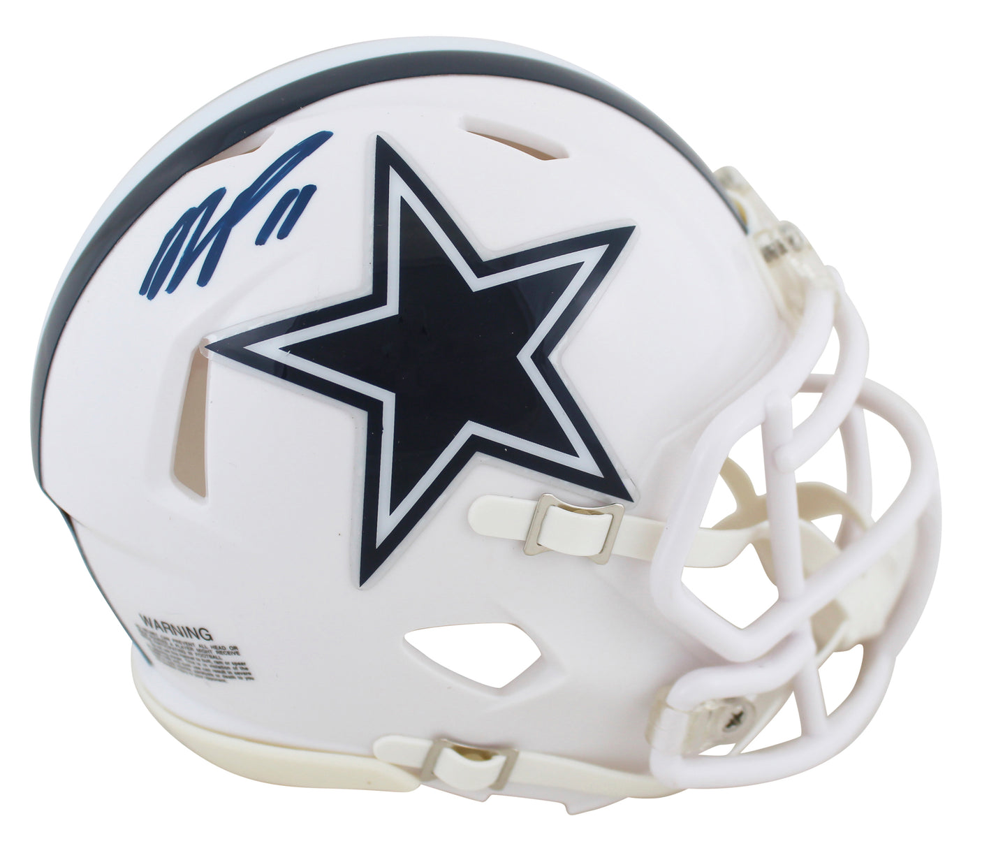 Cowboys Micah Parsons Signed 2022 Alt White Speed Mini Helmet W/ Case Fanatics