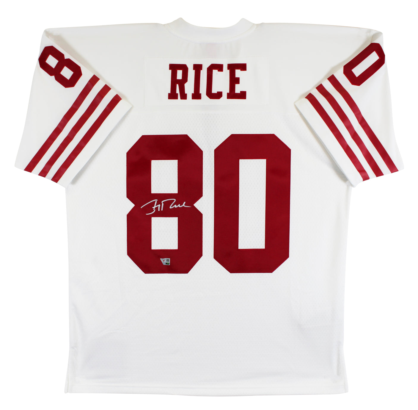 49ers Jerry Rice Authentic Signed White Mitchell & Ness Jersey Fanatics