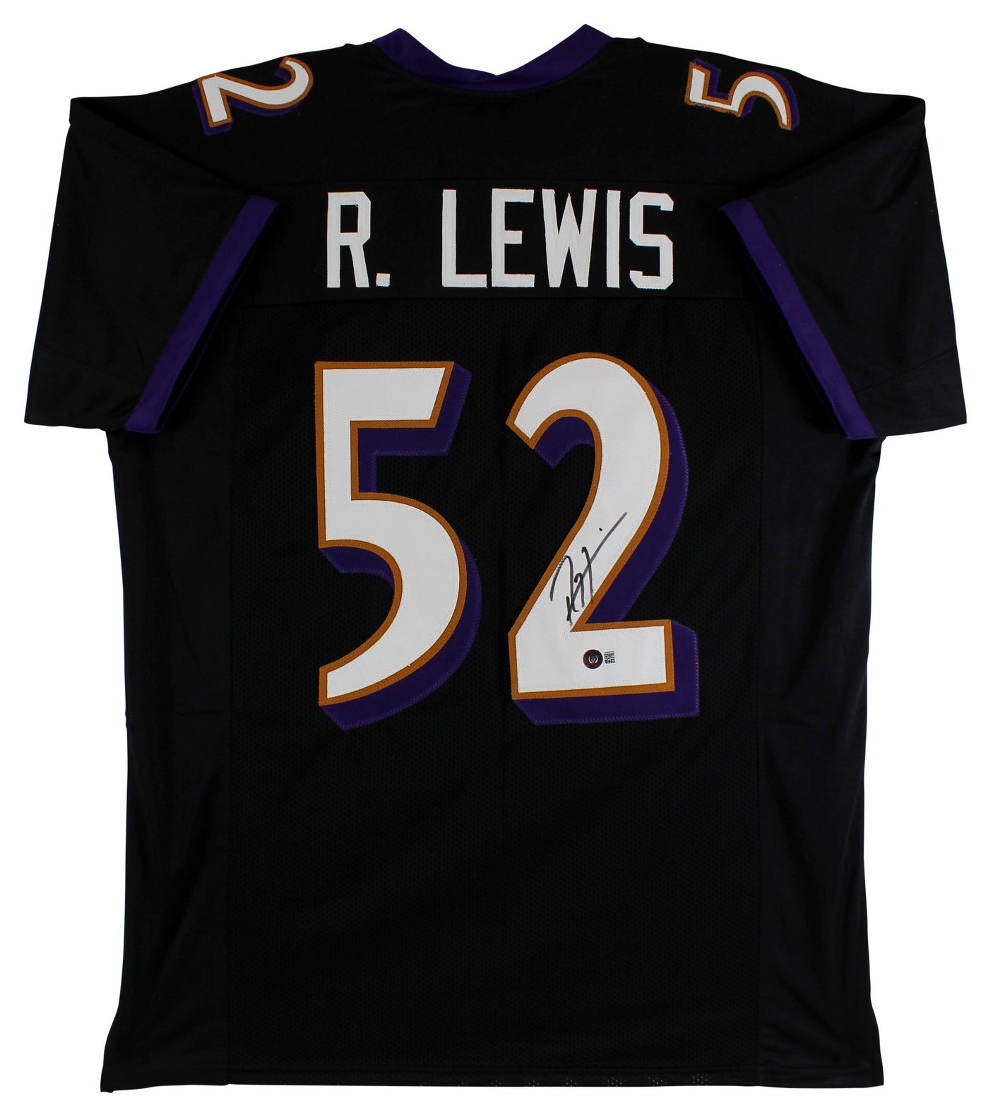 Ray Lewis Authentic Signed Black Pro Style Jersey Autographed BAS Witnessed
